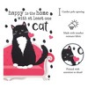 Magnolia Garden Happy Is the Home with a Cat 13 x 18 Inch Polyester Garden Flag - 2 of 2