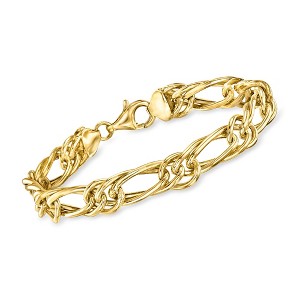 Ross-Simons 18kt Gold Over Sterling Multi-Link Bracelet - 1 of 3