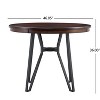 Christopher Knight Home Ember 5 Pieces Metal and Rubberwood Counter Height Dining Set - image 4 of 4