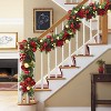 Puleo 6'x10" Pre-Lit Artificial Adorned Battery-Operated Garland - 2 of 4