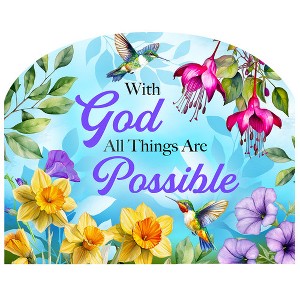 Briarwood Lane Spring Art Sign 8.25x10.25 All Things Are Possible For Spring Art Sign - 1 of 4