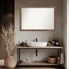 Amanti Art Pia Medium Brown Narrow Non-Beveled Framed Bathroom Vanity Wall Mirror - 4 of 4