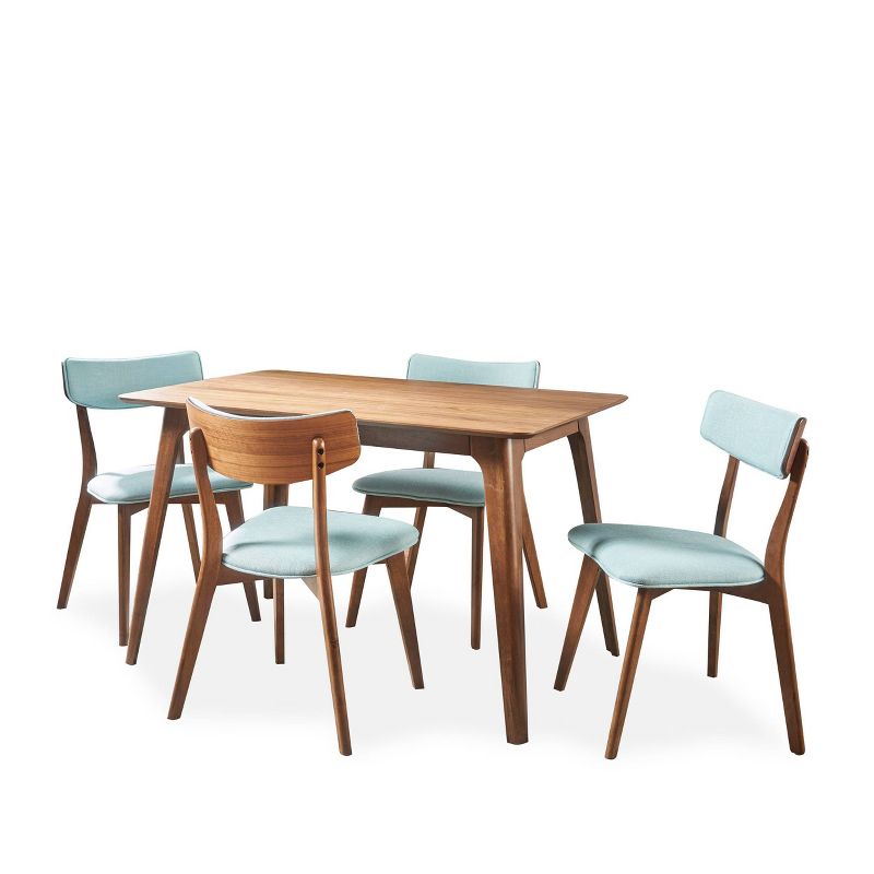 5pc Megann Mid Century Wood Dining Set - Christopher Knight Home, 1 of 7