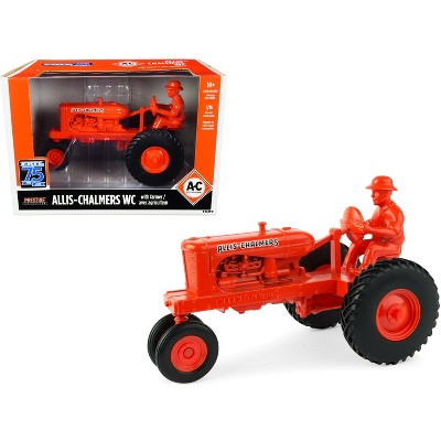 Allis-Chalmers WC Tractor Red with Diecast Farmer Figurine "ERTL 75th Anniversary" (1945-2020) 1/16 Diecast Model by ERTL TOMY