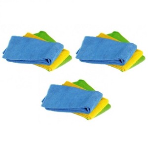 Norpro 3pc Washable Reusable Microfiber No Scratch Cleaning Cloths Towel Set - 1 of 4