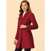INSPIRE CHIC Women's Single Breasted Notched Lapel Long Winter Coats - 3 of 4