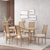 Christopher Knight Home  Brownell French Country Wood and Cane Upholstered Dining Chairs (Set of 6) - 2 of 4