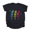 Simply Sage Market Three Skeletons Dancing Neon Garment Dyed Tee - 2 of 4