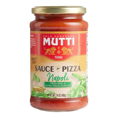 Mutti Napoli Basil and Extra Virgin Olive Oil Pizza Sauce 14 oz