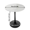 Artloge 100cm High Round Bar Height Bistro Pub Table Sintered Stone-top Breakfast Table - 2 of 4