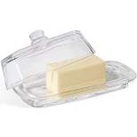 Bezrat Lead-Free Crystal Covered Modern French Butter Dish