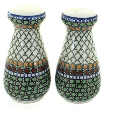 Blue Rose Polish Pottery Tranquility Large Salt & Pepper Shakers
