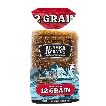 Alaska Grains Kenai River 12 Grain Bread - 24oz