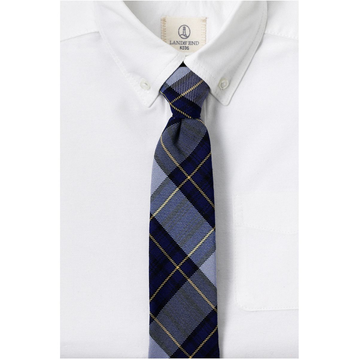 Lands' End School Uniform Kids Pre Tied Tie - thumbnail 7