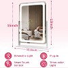 LED Makeup Mirror, Lighted Makeup Mirror with Lights, Smart Touch Control Dimmable 3 Modes Light - 3 of 4