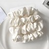 Kitcheniva Silky Satin Scrunchies 4 Pcs, White - 2 of 3