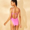 Women's Tie Back Extra High Leg Extra Cheeky One Piece Swimsuit - Wild Fable™ - 2 of 4