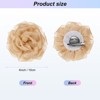 Unique Bargains Handmade Dainty Satin Fabric Big Peony Rose Flower Brooches Hair Clips 1 Pc - 3 of 4