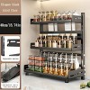 Boersma Stainless Steel Multi-Layer Spice Rack Organizer for Kitchen Countertops, Storage Shelf for Spices, Jars, Condiments, Ideal for Restaurant Use - 3 of 4