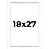 PosterPalooza | Modern Shadow Box 1" Depth White Picture Frame - UV Acrylic, Backing, Hanging Hardware - 2 of 4