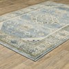 Bryant Bordered Medallion Indoor Area Rug Blue/Gray - Captiv8e Designs - 3 of 4