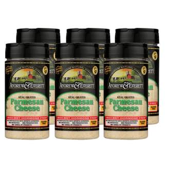 Andrew & Everett Real Grated Parmesan Cheese - Case of 6/7 oz