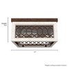 Hunter Fans 11" Chevron Ceiling Light Textured Rust Finish - 3 of 4