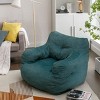Bean Bag Couch With Filling Soft Velvet Fabric Bean Bag Chair Filled With Memory Sponge Comfy Beanbag Chair For Adults,Lazy Chair-Cuddlewood - 2 of 4