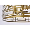 Elegant Lighting Kennedy 18.5 inch pendant in brass - 4 of 4