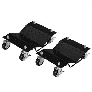Car Dolly Set, 360° Rotating Anti-Skid Wheels, 1500LBS Capacity Wheel Dolly, Manganese Steel Construction, Antiskid Plate Design - 1 of 4