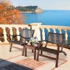 Bestier 3-Piece Patio Bistro Set with Coffee Table, Eucalyptus Wood Chair with Rattan Wicker Back & Seat, Outdoor Furniture Set for Garden, Balcony - 2 of 4