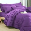 8 Pcs All-Season Bedding Set - Comforter Set with Sheets, Pillow Cases & Shams for Full/Queen/King Size - 3 of 4