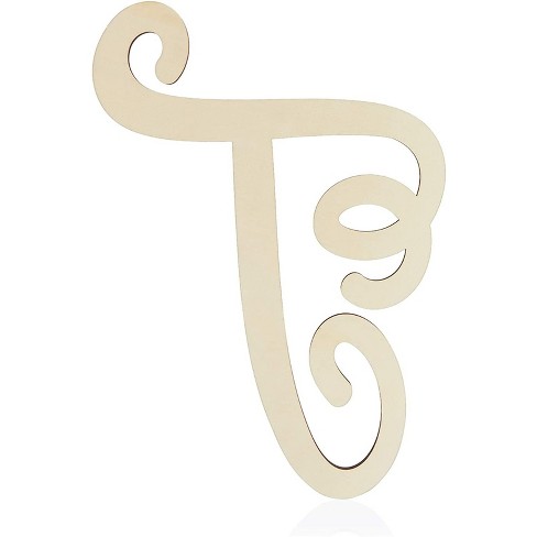 Juvale Unfinished Wooden Alphabet Letters For Home Wall Decor, Greek Letter  P For Rho (9 X 11.6 X 0.25 In.) : Target
