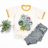 S.W.Smiley Lucky Smiley Disco - Women's Ringer Graphic T-Shirt - 2 of 4