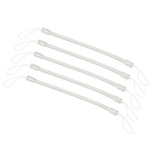 Unique Bargains Retractable Spring Coil Strap Flexible Badge Lanyard 5 Pcs - 1 of 4