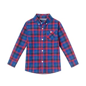 Andy & Evan  Toddler  Red Plaid Buttondown Shirt - 1 of 3