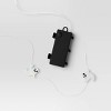 20ct LED 2D Iridescent Plastic Ghost with Peace Sign Halloween Indoor Outdoor Dewdrop String Lights White/Silver - Hyde and EEK! Boutique™ - 4 of 4