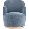 Meridian Furniture,Clarita Chenille Fabric Swivel Accent Chair - 3 of 4