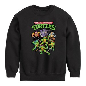Boys' - Teenage Mutant Ninja Turtles - Pixel Gaming Group Graphic Long Sleeve Fleece Sweatshirt - 1 of 4