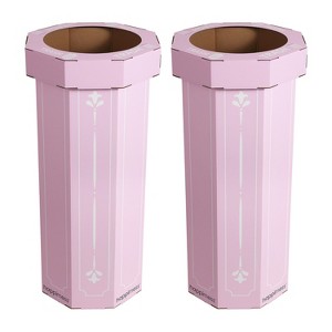 happimess Fleur 25-Gallon Traditional Classic Disposable Corrugated Cardboard Event Trash Can and Recycling Bin - 1 of 4
