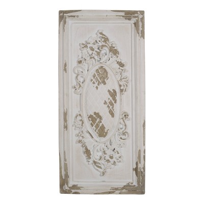 40" x 18" Alcott Single Decorative Wall Panel White - A&B Home