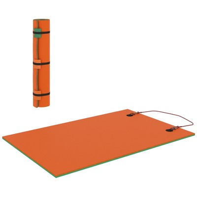 Soozier 9' x 6' Lily Pad Floating Mat for Lake, 3-Layer Tear-Resistant XPE Foam Water Mat for 2 Adults, Floating Pad for Pool, Ocean, Beach