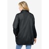 Woman Within Plus Size Fleece Nylon Reversible Jacket - 3 of 4