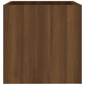 vidaXL Planter Box Brown Oak 15.7"x15.7"x15.7" Engineered Wood - 1 of 4