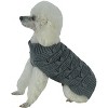 Pet Life (R) Butterfly Stitched Heavy Cable Knitted Fashion Turtle Neck Dog Sweater - 3 of 3