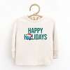 Leo the Truck Happy Holidays - Toddler Long Sleeve Graphic Tee - 2 of 3