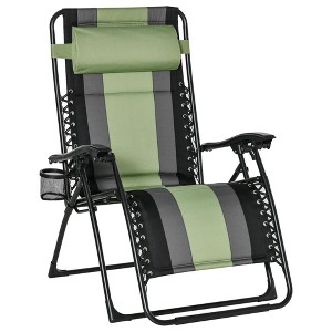 Resenkos XL Oversize Zero Gravity Recliner, Padded Patio Lounger Chair, Folding Chair with Adjustable Backrest, - 1 of 4