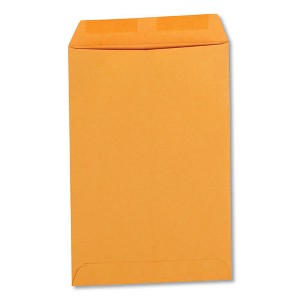 Universal Catalog Envelope, 28 lb Bond Weight Kraft, #1, Square Flap, Gummed Closure, 6 x 9, Brown Kraft, 100/Box - 1 of 1