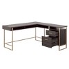 GDFStudio Harper 60" Wood and Metal L-Shaped Office Desk - 4 of 4