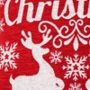 YOOCOZZ Christmas Trendy Decoration Household Supplies & Décor, Blankets & Pillows-Merry Christmas Cheer Jacquard Machine Woven Throw Pillow-24X24"in - 4 of 4